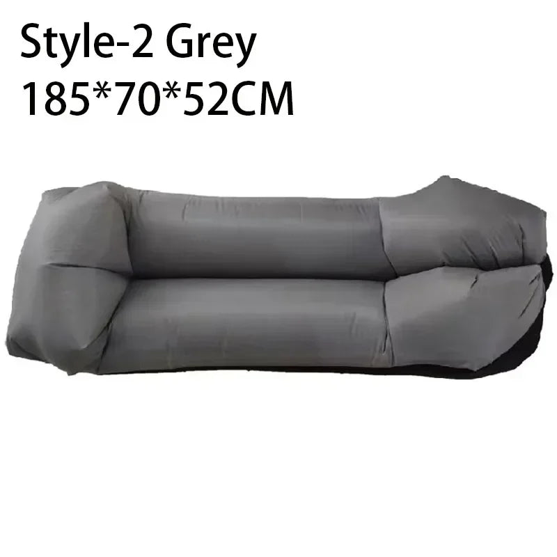 Outdoor Beach Lazy Inflatable Sofa Portable Folding Air Sofa Garden Sleeping Bag Bed Oxford Cloth Camping Furniture 190X70CM