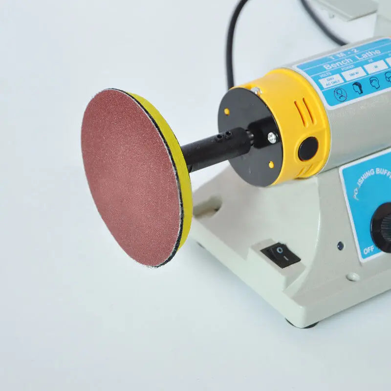220V 350W Stone Polishing Machine DIY Woodworking Jade Jewelry Dental Bench Lathe Machine Grinding Machine Sanding Tools