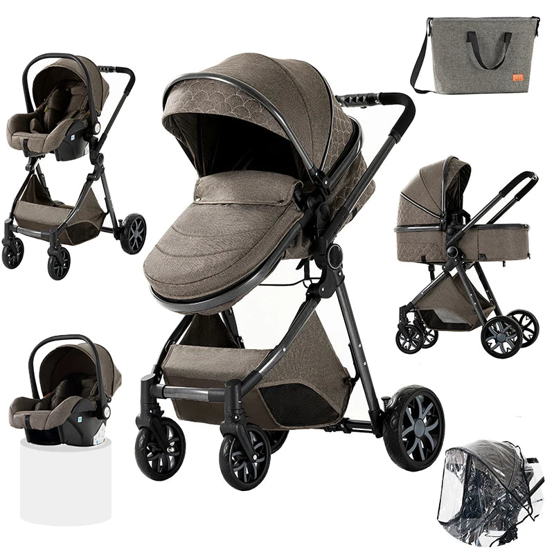 Baby Stroller 3 in 1 stroller lightweight strollers Baby Carriage mutifunction strollers Baby newborn stroller mother kids