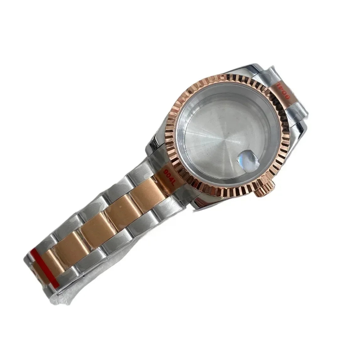 NH35 Watch Case 36mm/39mm 316L Stainless Steel for Seiko Datejust NH35 NH36 Movement 28.5mm Dial for Datejust President Bracelet