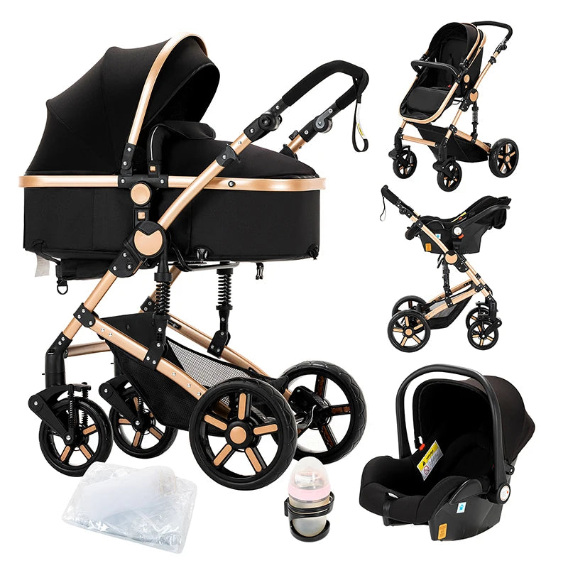 Baby Stroller 3 in 1 stroller lightweight strollers  Baby Carriage mutifunction strollers Baby newborn stroller mother kids