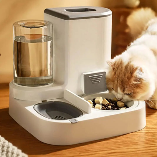 2-in-1 Pet Automatic Feeder Dog Cat Drinking Fountain Water Dispenser Food Bowl Pet Supplies For Dogs Cats