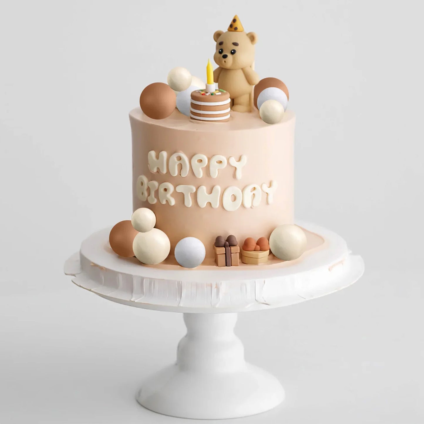 Birthday Party Cake Decoration Gold Acrylic Cake Decoration for Children's First Birthday Party Supplies 1st Anniversary Wedding