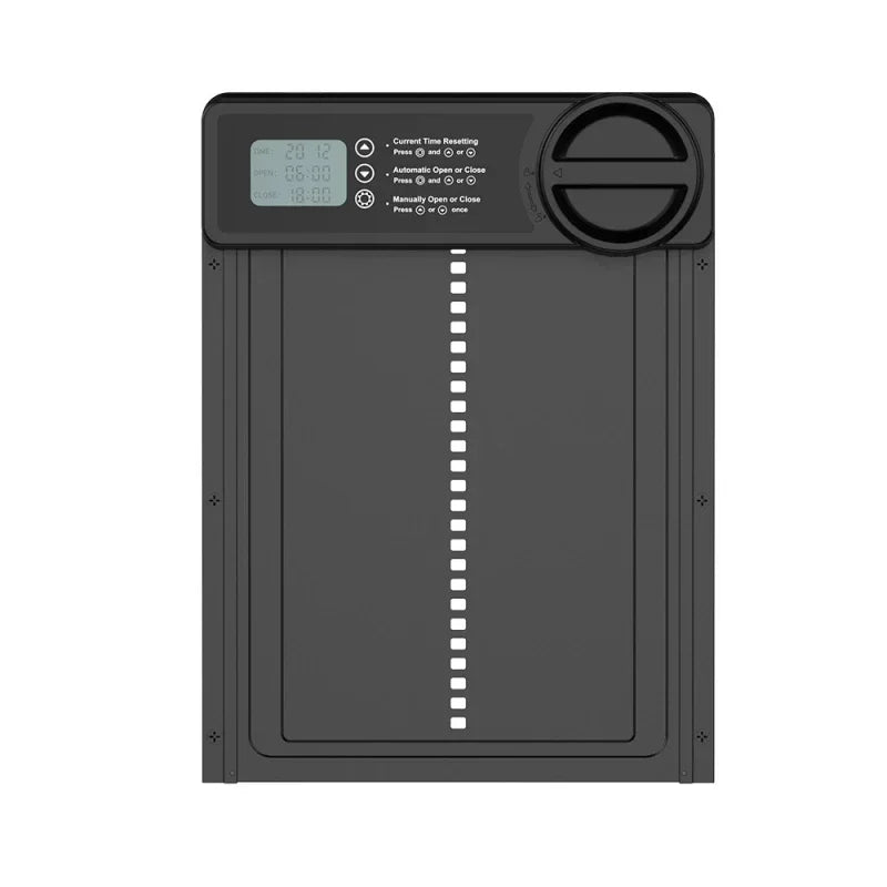 Automatic Chicken Coop Door Induction Electric Metal Intelligent Timing Automatic Opening&Closing Coop Door Farm Management Tool