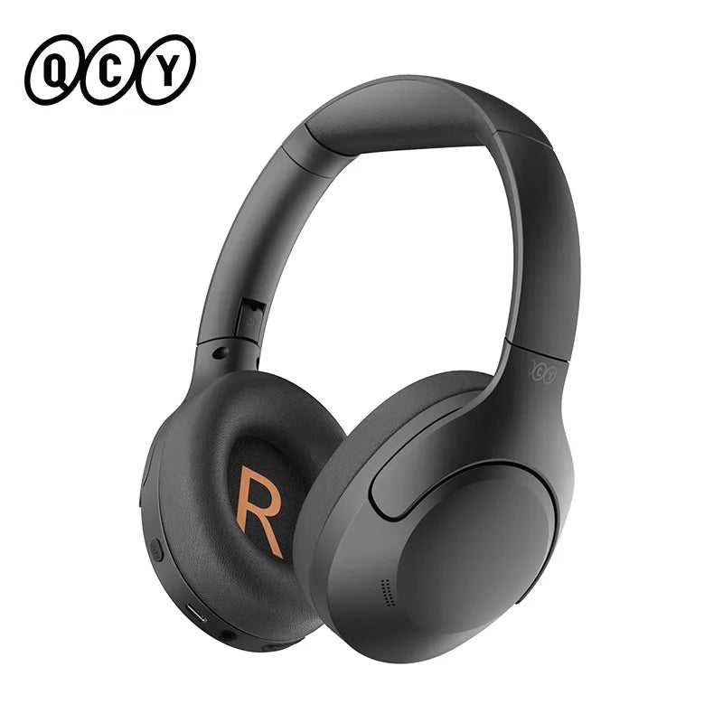 QCY H3 Lite ANC Wireless Earphone Bluetooth 5.3 Gaming Headphones 40mm Driver HiFi Sound Over Ear Headset Multipoint Connection
