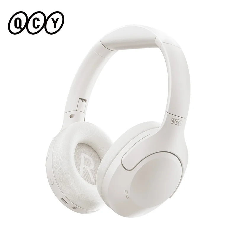 QCY H3 Lite ANC Wireless Earphone Bluetooth 5.3 Gaming Headphones 40mm Driver HiFi Sound Over Ear Headset Multipoint Connection