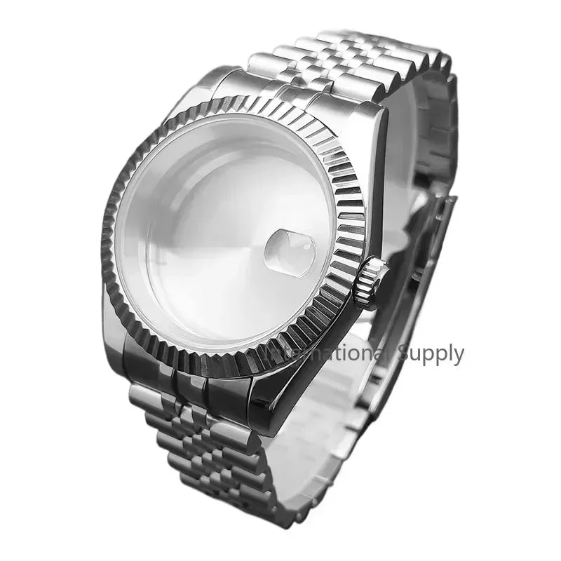 NH35 Watch Case 36mm/39mm 316L Stainless Steel for Seiko Datejust NH35 NH36 Movement 28.5mm Dial for Datejust President Bracelet