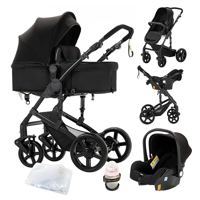 Baby Stroller 3 in 1 stroller lightweight strollers  Baby Carriage mutifunction strollers Baby newborn stroller mother kids