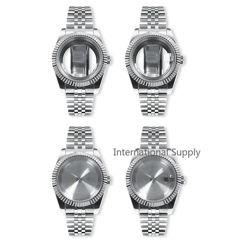 NH35 Watch Case 36mm/39mm 316L Stainless Steel for Seiko Datejust NH35 NH36 Movement 28.5mm Dial for Datejust President Bracelet