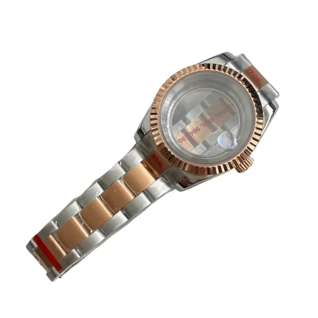 NH35 Watch Case 36mm/39mm 316L Stainless Steel for Seiko Datejust NH35 NH36 Movement 28.5mm Dial for Datejust President Bracelet