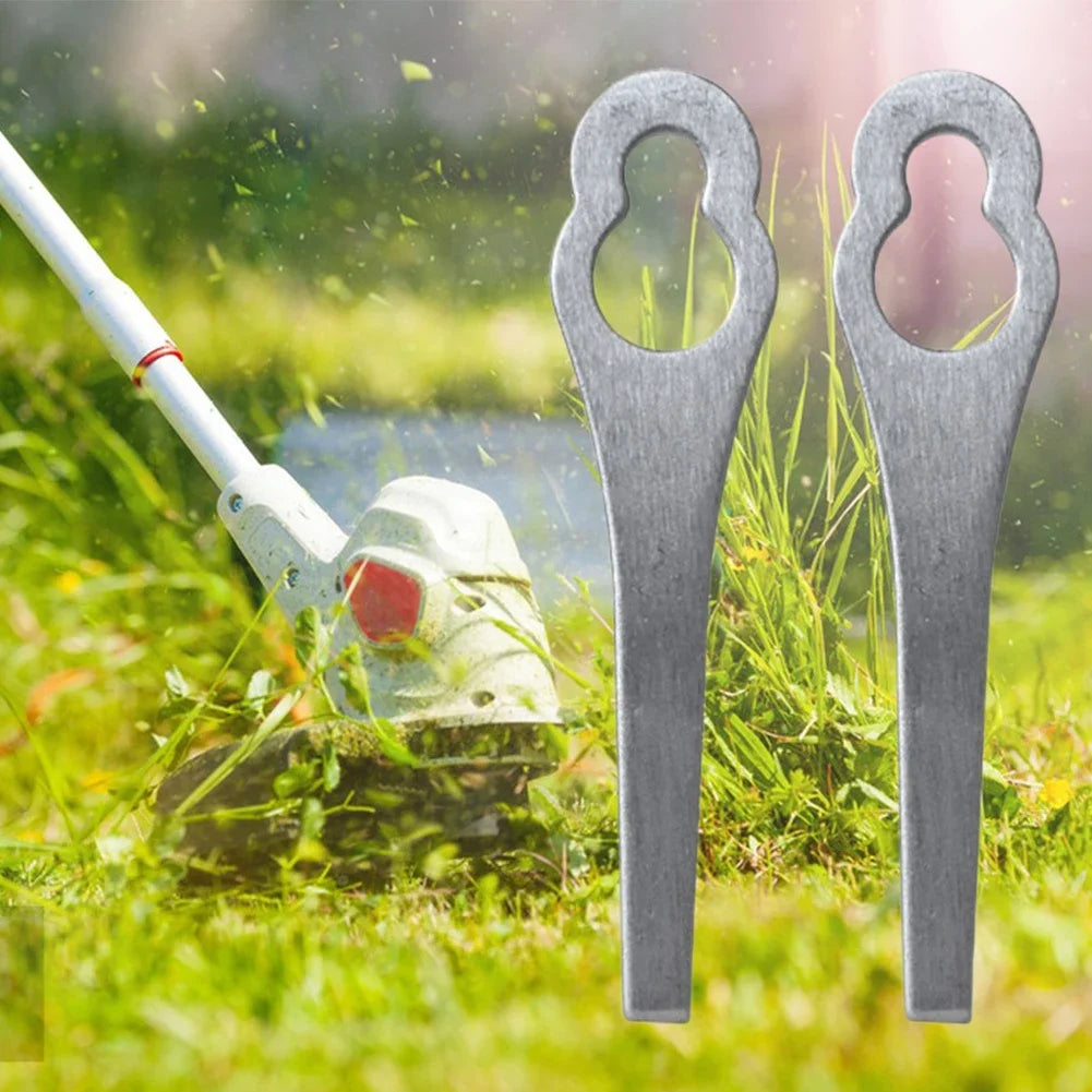 2-15PCS Lawnmower Blades Grass Trimmer Blades Spare Part Metal Grass Cutting Blade Practical Mowing Machine Blades Replacement