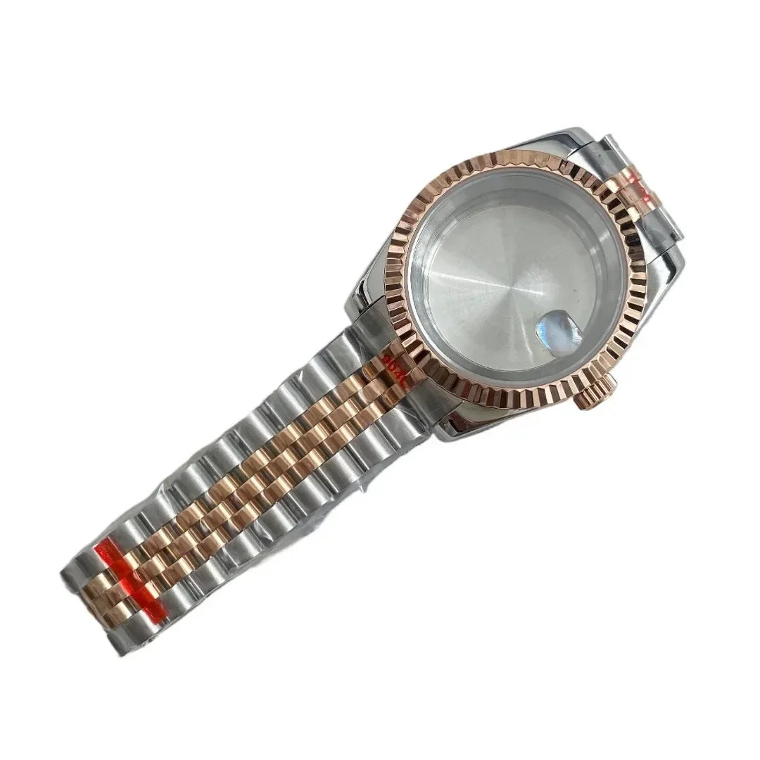 NH35 Watch Case 36mm/39mm 316L Stainless Steel for Seiko Datejust NH35 NH36 Movement 28.5mm Dial for Datejust President Bracelet