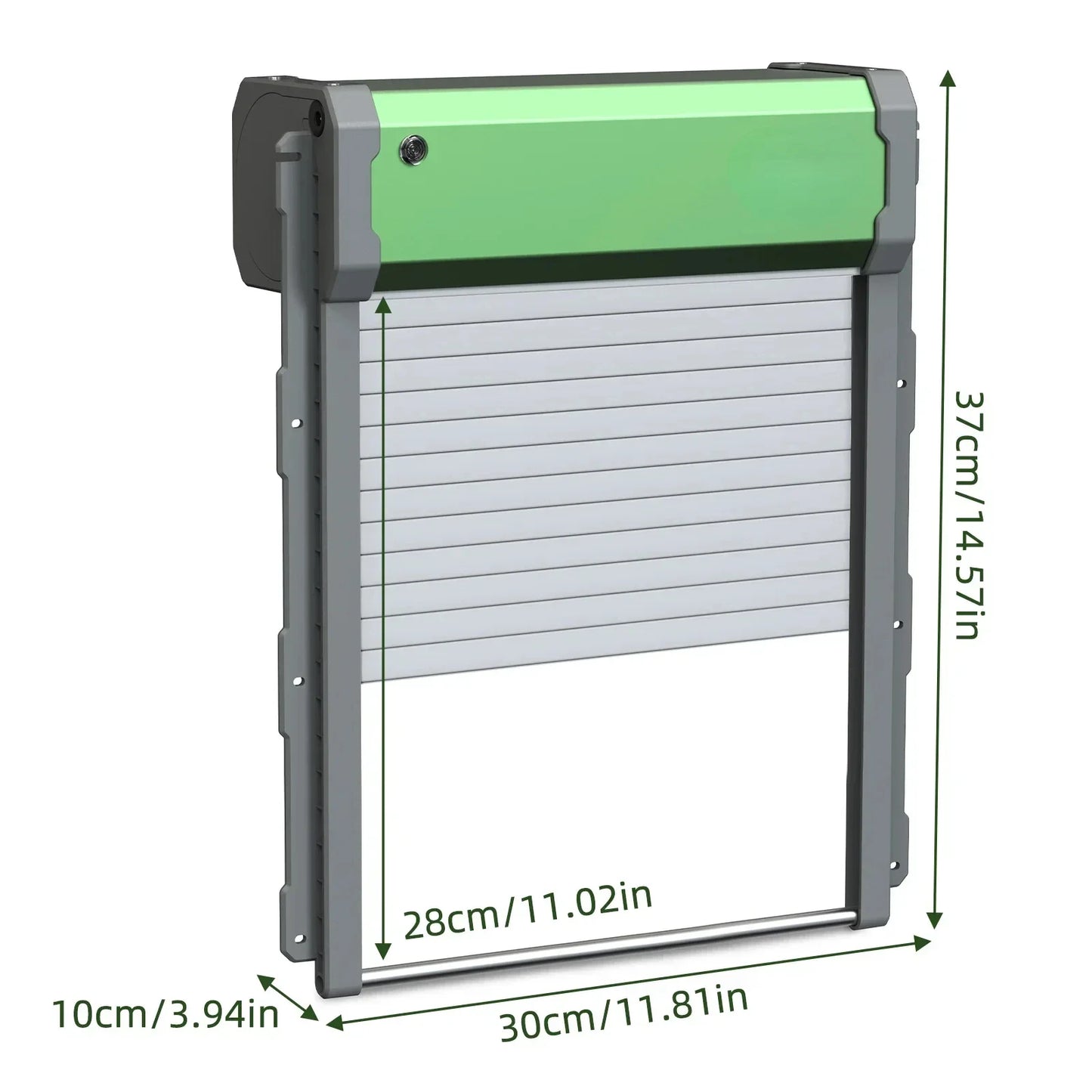 Automatic Chicken Coop Door Solar Powered Aluminum Alloy Chicken Door with Timer / Light Sensor / Remote Control / Manual Mode