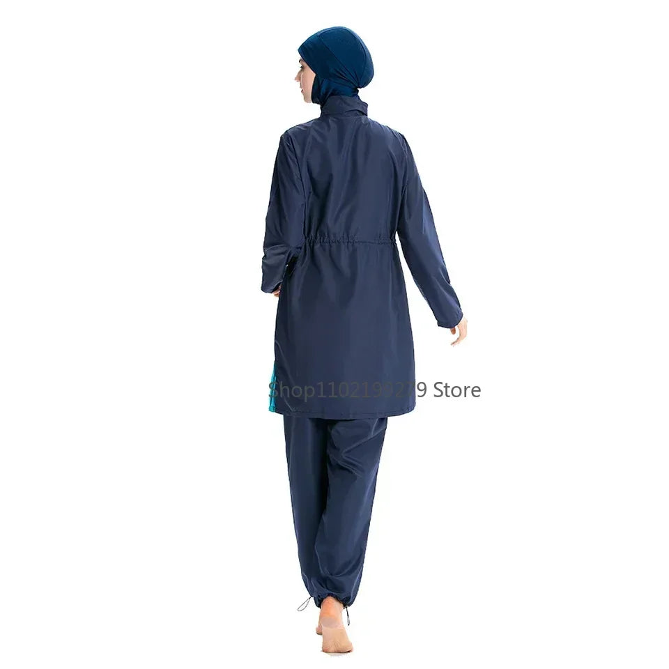 Burkini Large Muslim Swimwear 2023 Fashion Swimming Suit For Women Dresses Hijabs Modest Swimsuit Islamic Clothing Sets 3 Pieces