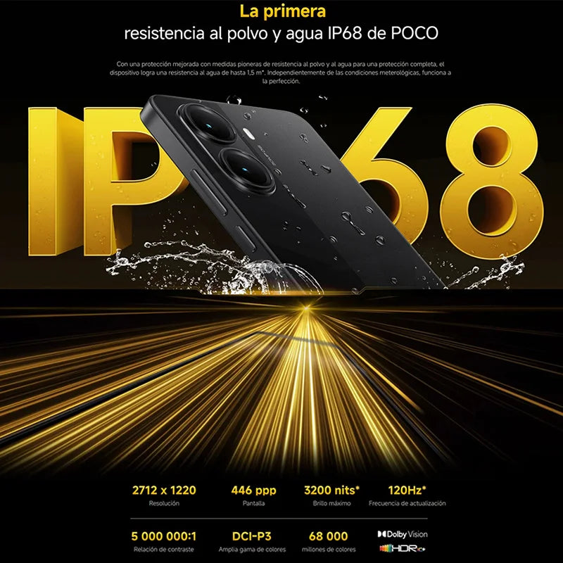 POCO X7 Pro 5G, NFC, Dimensity 8400-Ultra, Dimensity 8400-Ultra, 50 MP camera, 1.5K 120 Hz CrystalRes AMOLED display, 6000 mAh battery,Charger Not Included