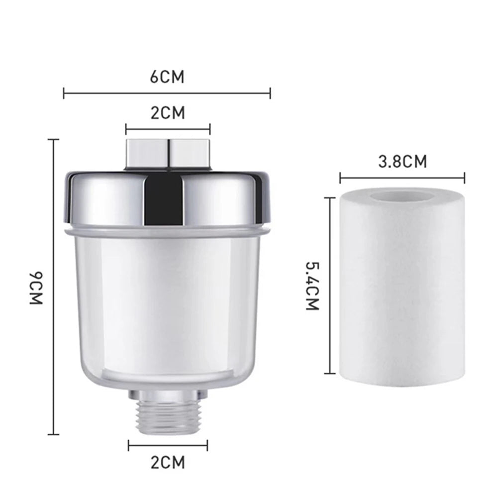 Bath Filter Transparent Bathroom Filtration System Water Outlet Purifier Kits Shower Household Filter PP Cotton High Density