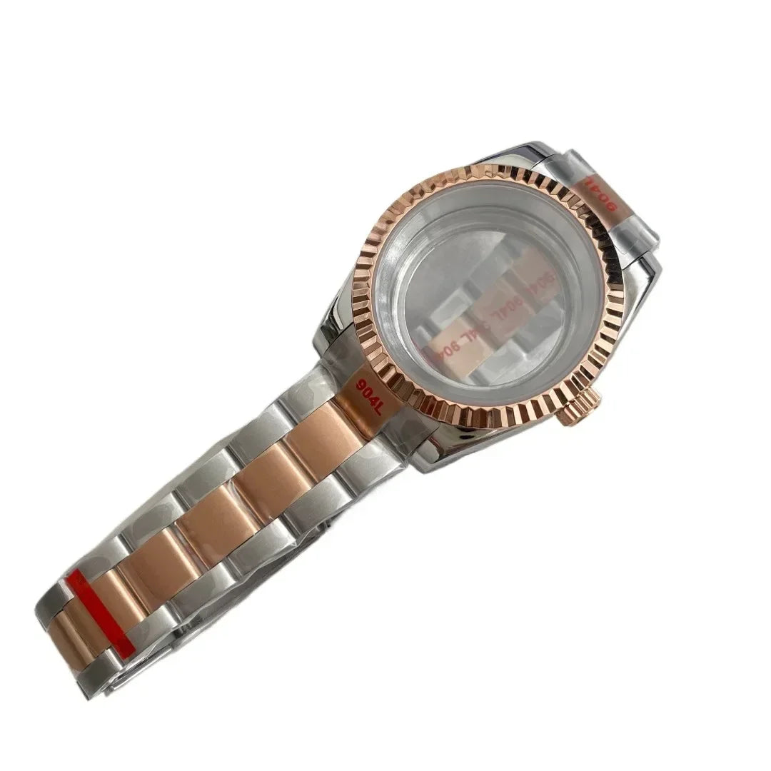 NH35 Watch Case 36mm/39mm 316L Stainless Steel for Seiko Datejust NH35 NH36 Movement 28.5mm Dial for Datejust President Bracelet