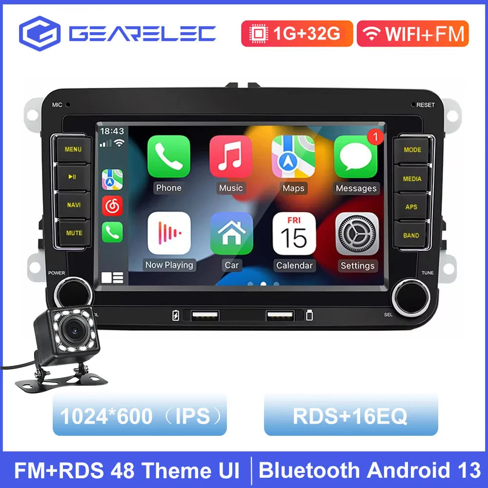 Android Car Radio Carplay for VW Volkswagen Jetta Passat Golf Polo 7" Car Stereo GPS Wifi FM Audio Receivers Multimedia Player