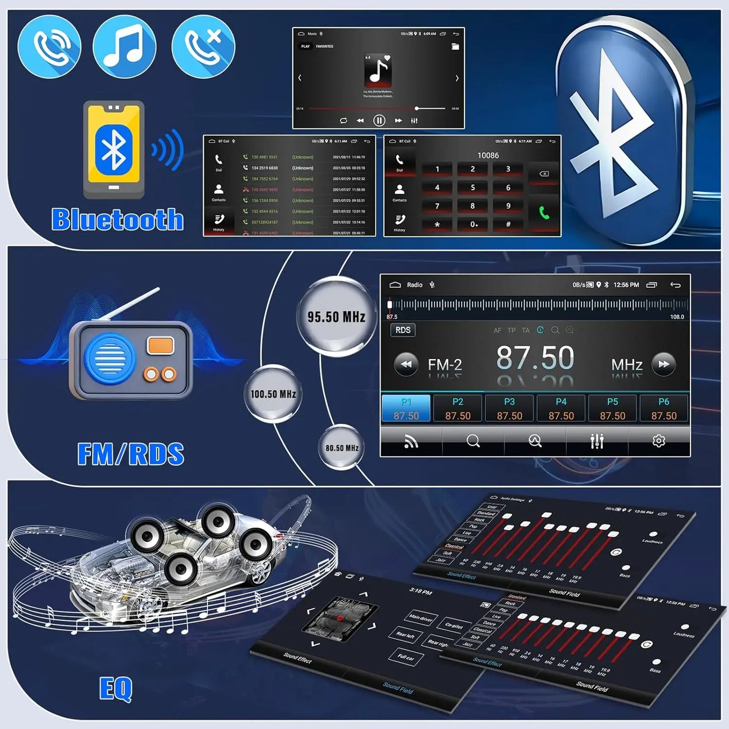 Android Car Radio Carplay for VW Volkswagen Jetta Passat Golf Polo 7" Car Stereo GPS Wifi FM Audio Receivers Multimedia Player