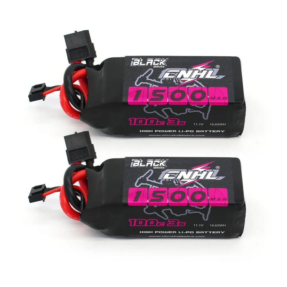 2pcs CNHL 3S 11.1V Lipo Battery 1100mAh 1300mAh 1500mAh 100C With XT60 T Plug for FPV Airplane Helicopter Drone Quadcopter Hobby