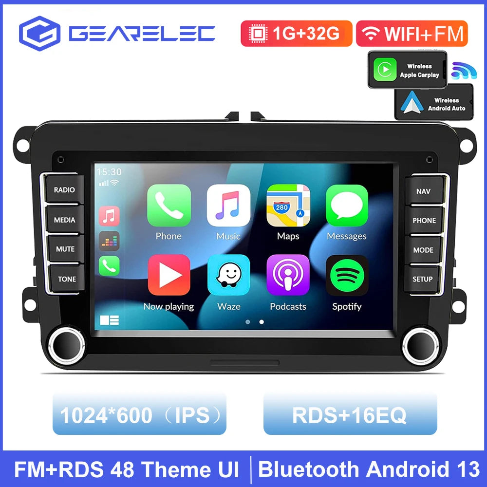 Android Car Radio Carplay for VW Volkswagen Jetta Passat Golf Polo 7" Car Stereo GPS Wifi FM Audio Receivers Multimedia Player