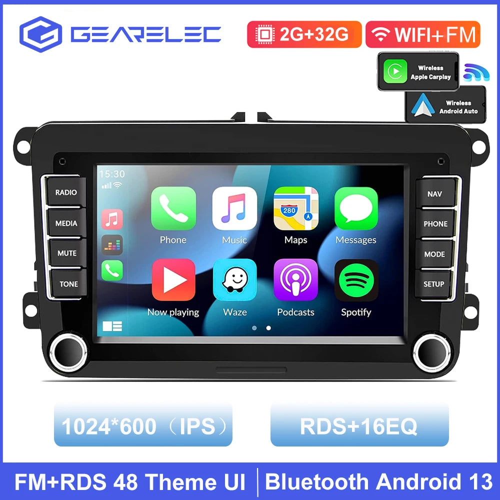 Android Car Radio Carplay for VW Volkswagen Jetta Passat Golf Polo 7" Car Stereo GPS Wifi FM Audio Receivers Multimedia Player