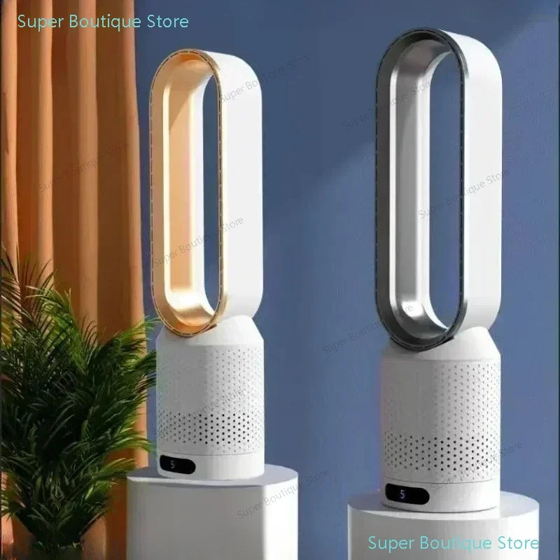 2025 Air Purification Circulation Bladeless Ultra-Quiet Dormitory Desk Floor Electric Fan Tower Bladeless