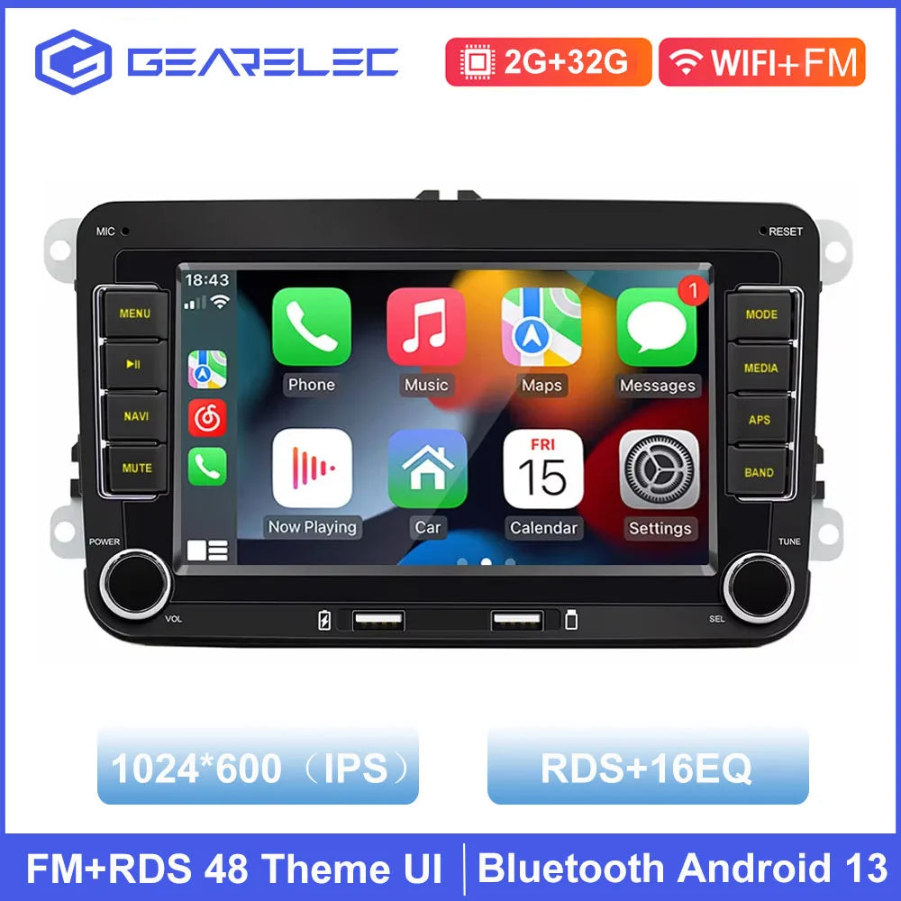 Android Car Radio Carplay for VW Volkswagen Jetta Passat Golf Polo 7" Car Stereo GPS Wifi FM Audio Receivers Multimedia Player