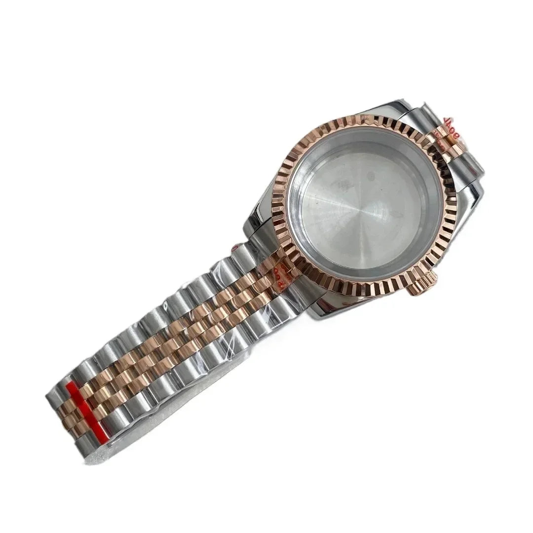 NH35 Watch Case 36mm/39mm 316L Stainless Steel for Seiko Datejust NH35 NH36 Movement 28.5mm Dial for Datejust President Bracelet