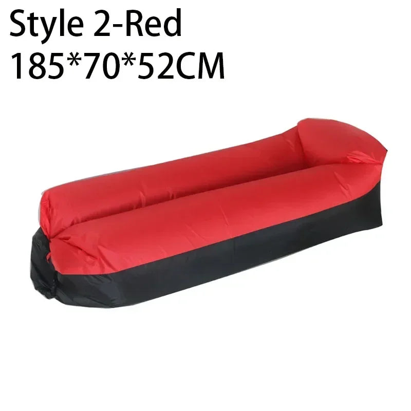 Outdoor Beach Lazy Inflatable Sofa Portable Folding Air Sofa Garden Sleeping Bag Bed Oxford Cloth Camping Furniture 190X70CM