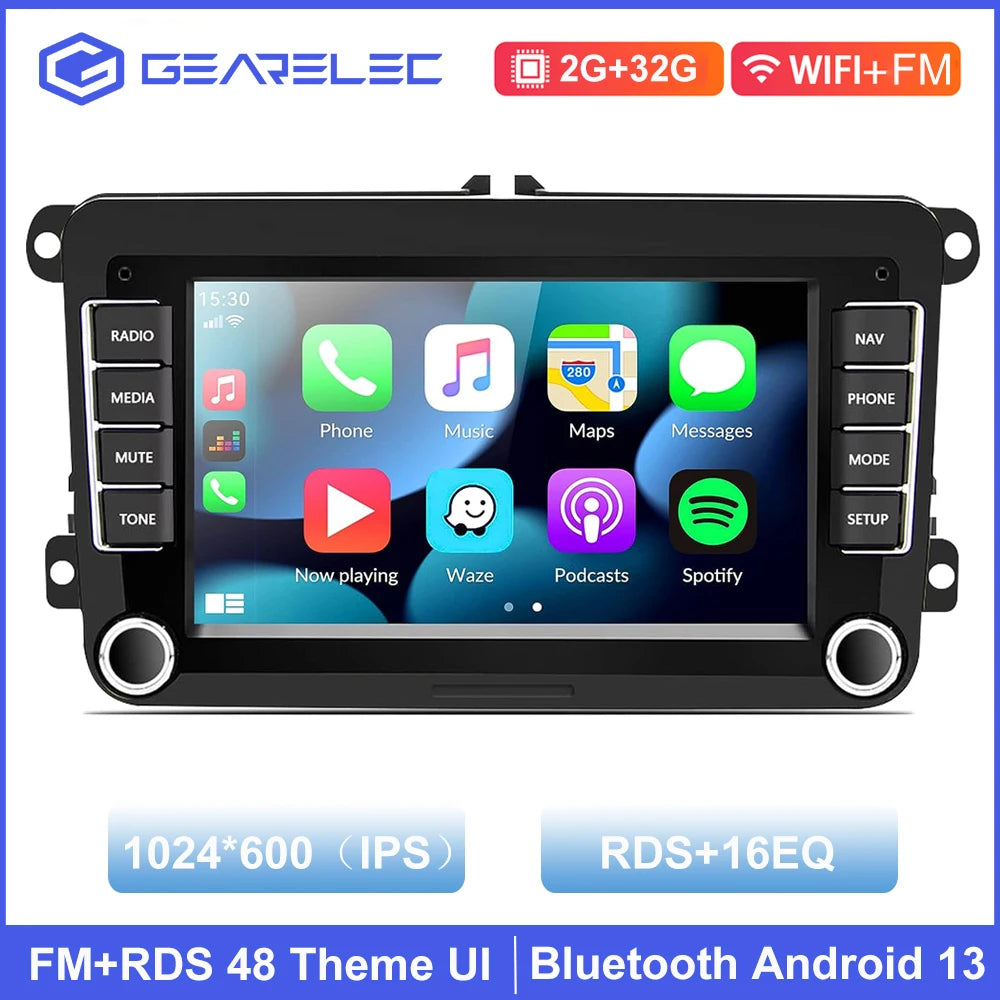 Android Car Radio Carplay for VW Volkswagen Jetta Passat Golf Polo 7" Car Stereo GPS Wifi FM Audio Receivers Multimedia Player