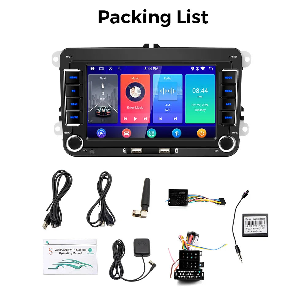 Android Car Radio Carplay for VW Volkswagen Jetta Passat Golf Polo 7" Car Stereo GPS Wifi FM Audio Receivers Multimedia Player