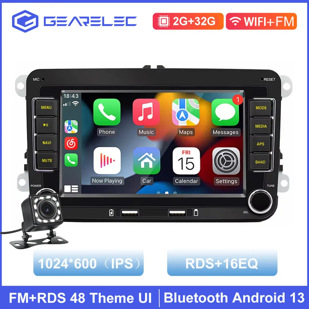 Android Car Radio Carplay for VW Volkswagen Jetta Passat Golf Polo 7" Car Stereo GPS Wifi FM Audio Receivers Multimedia Player