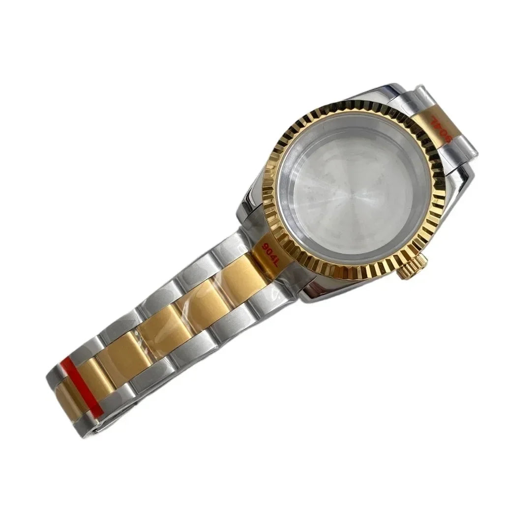 NH35 Watch Case 36mm/39mm 316L Stainless Steel for Seiko Datejust NH35 NH36 Movement 28.5mm Dial for Datejust President Bracelet