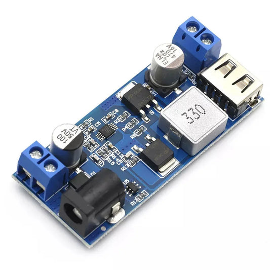 DC-DC 24V/12V To 5V 5A Step-down Charging Module USB Buck Step Down Converter Module Step-down Power Supply Module for Phone