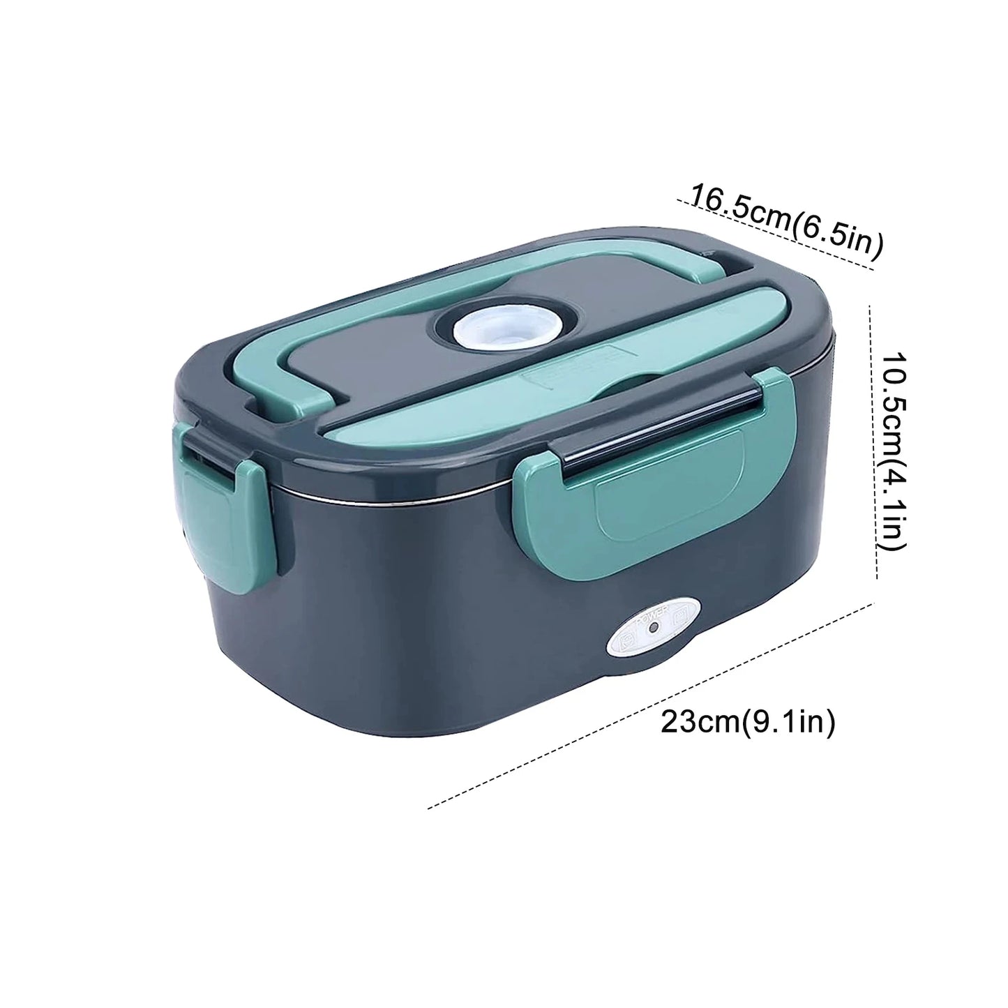 1.5L 60W 220V Electric Lunch Box, 220V Plug + Car Cigarette Lighter Plug, Heating for Lunch
