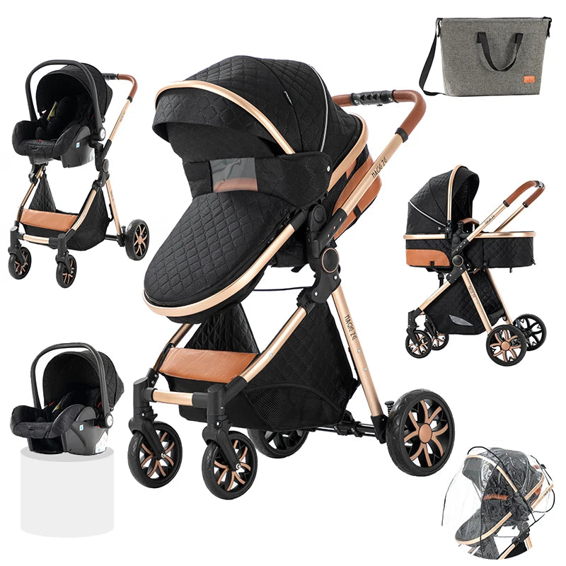 Baby Stroller 3 in 1 stroller lightweight strollers  Baby Carriage mutifunction strollers Baby newborn stroller mother kids