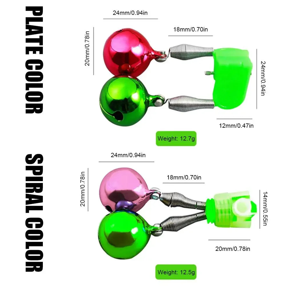 Fishing Rod Pole Light with Bells Ring Fishing Electronic Rod Light Luminous Stick Waterproof Removable Fishing Gear Accessories