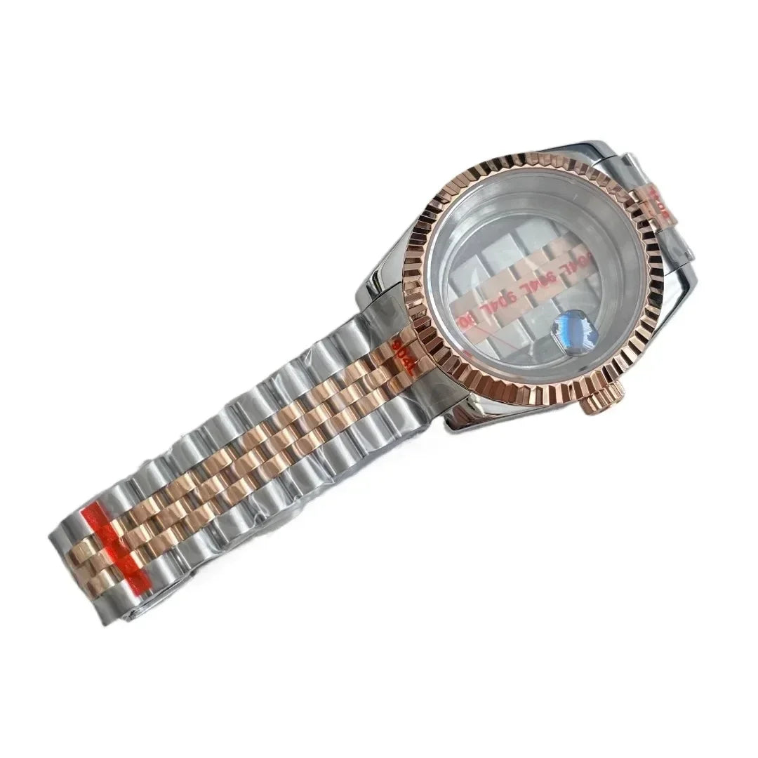 NH35 Watch Case 36mm/39mm 316L Stainless Steel for Seiko Datejust NH35 NH36 Movement 28.5mm Dial for Datejust President Bracelet