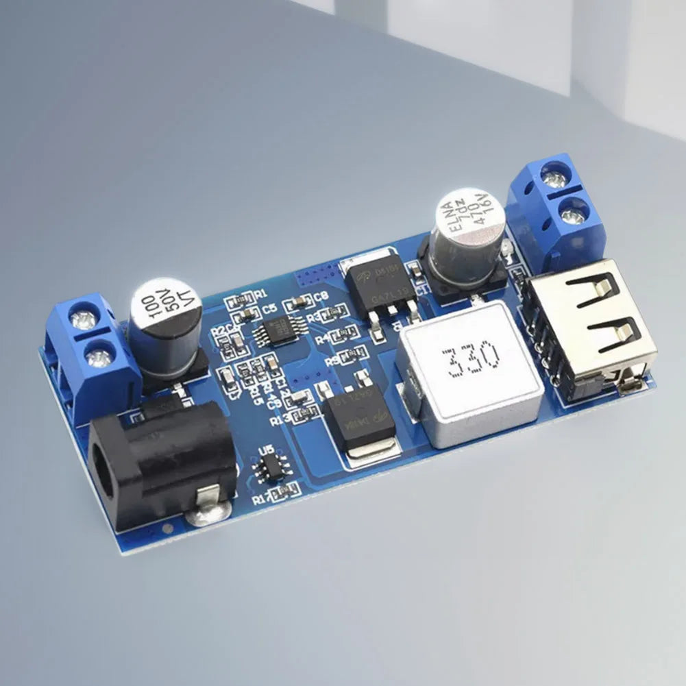 DC-DC 24V/12V To 5V 5A Step-down Charging Module USB Buck Step Down Converter Module Step-down Power Supply Module for Phone