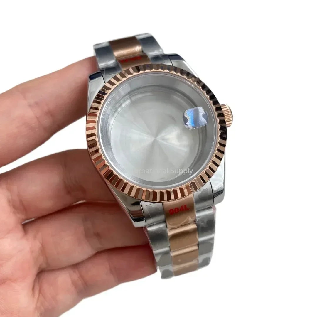 NH35 Watch Case 36mm/39mm 316L Stainless Steel for Seiko Datejust NH35 NH36 Movement 28.5mm Dial for Datejust President Bracelet