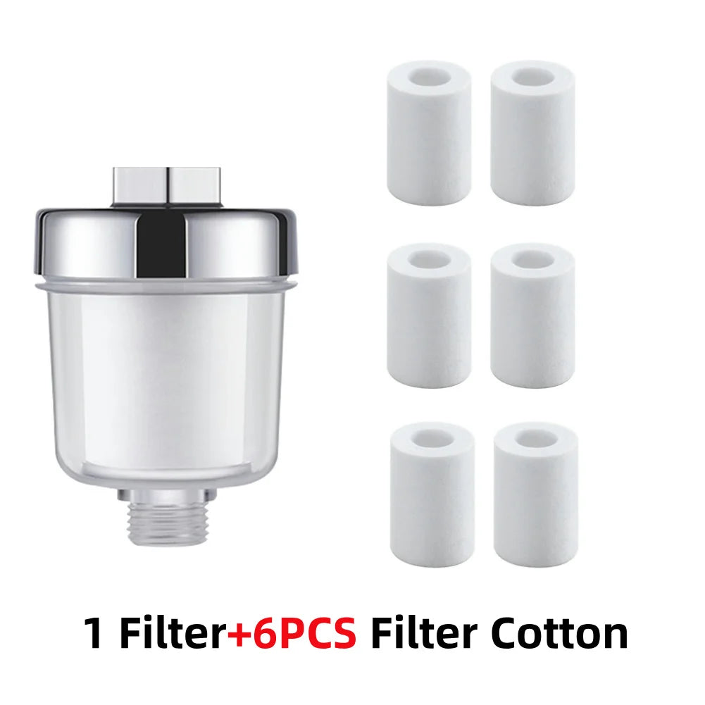 Bath Filter Transparent Bathroom Filtration System Water Outlet Purifier Kits Shower Household Filter PP Cotton High Density