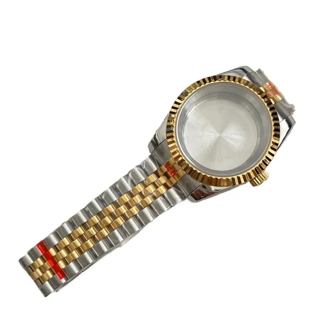 NH35 Watch Case 36mm/39mm 316L Stainless Steel for Seiko Datejust NH35 NH36 Movement 28.5mm Dial for Datejust President Bracelet