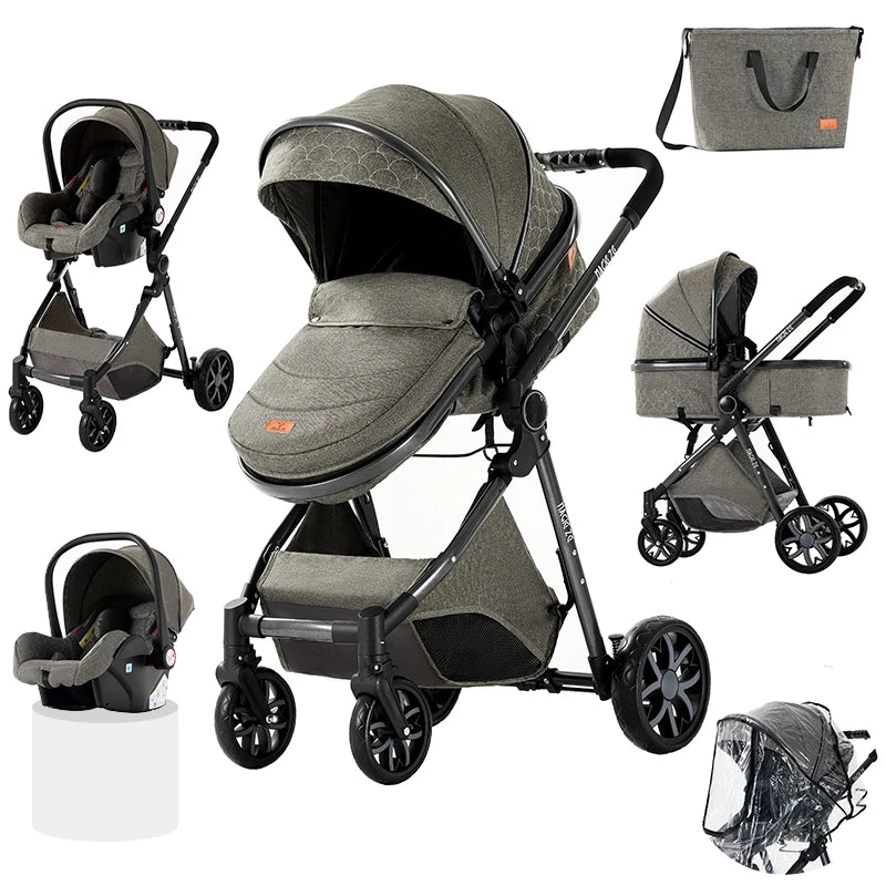 Baby Stroller 3 in 1 stroller lightweight strollers  Baby Carriage mutifunction strollers Baby newborn stroller mother kids