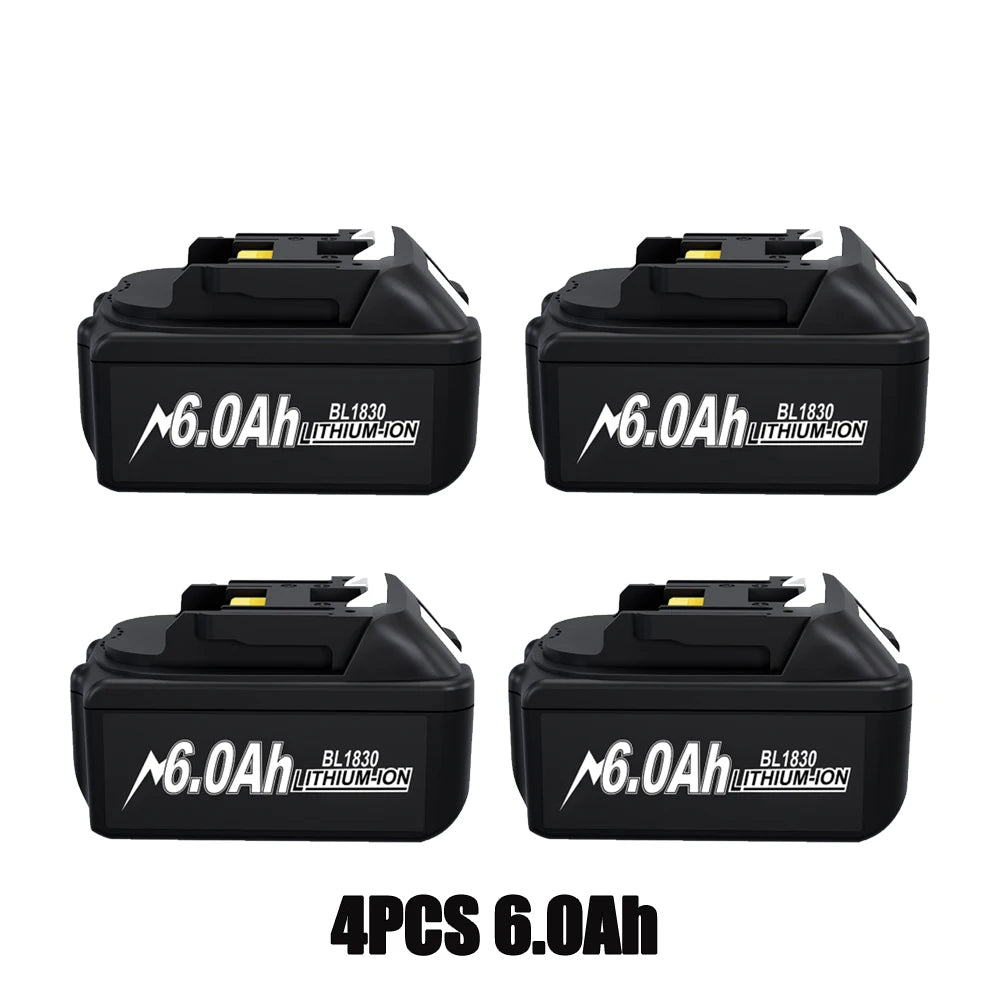 For Makita 18V Battery 6ah Replacement Battery Compatible For Makita BL1830 BL1850 BL1840 BL1840B BL1850B BL1890 Power Tools