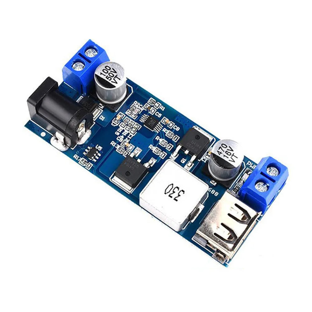 DC-DC 24V/12V To 5V 5A Step-down Charging Module USB Buck Step Down Converter Module Step-down Power Supply Module for Phone
