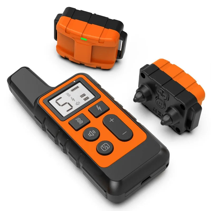 Dog Training Collar Waterproof Rechargeable Shock Collars for Dog with Remote Training Beep Vibration Shock, Electric Dog Collar