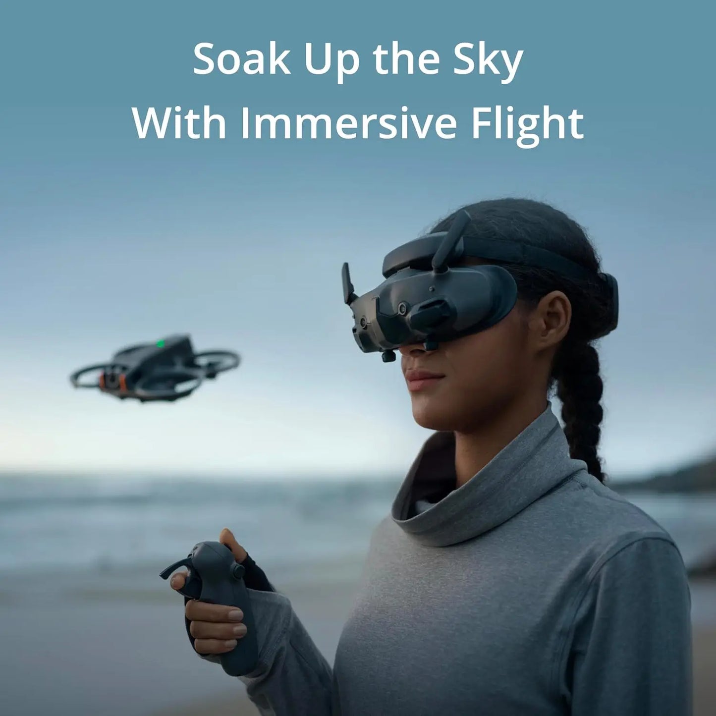 DJI Goggles 3 FPV Goggles Micro-OLED Screens Immersive Flight Experience O4 HD Video Transmission Wireless Drone Goggles