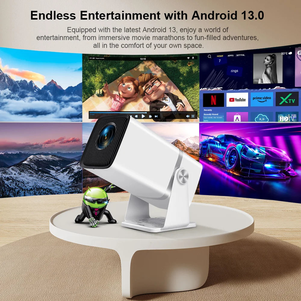 ThundeaL TD80W Full HD 1080P Projector Android 4K WiFi 3D Smart Home Theater TD80 Mini Portable Projector Meeting Video PK HY320