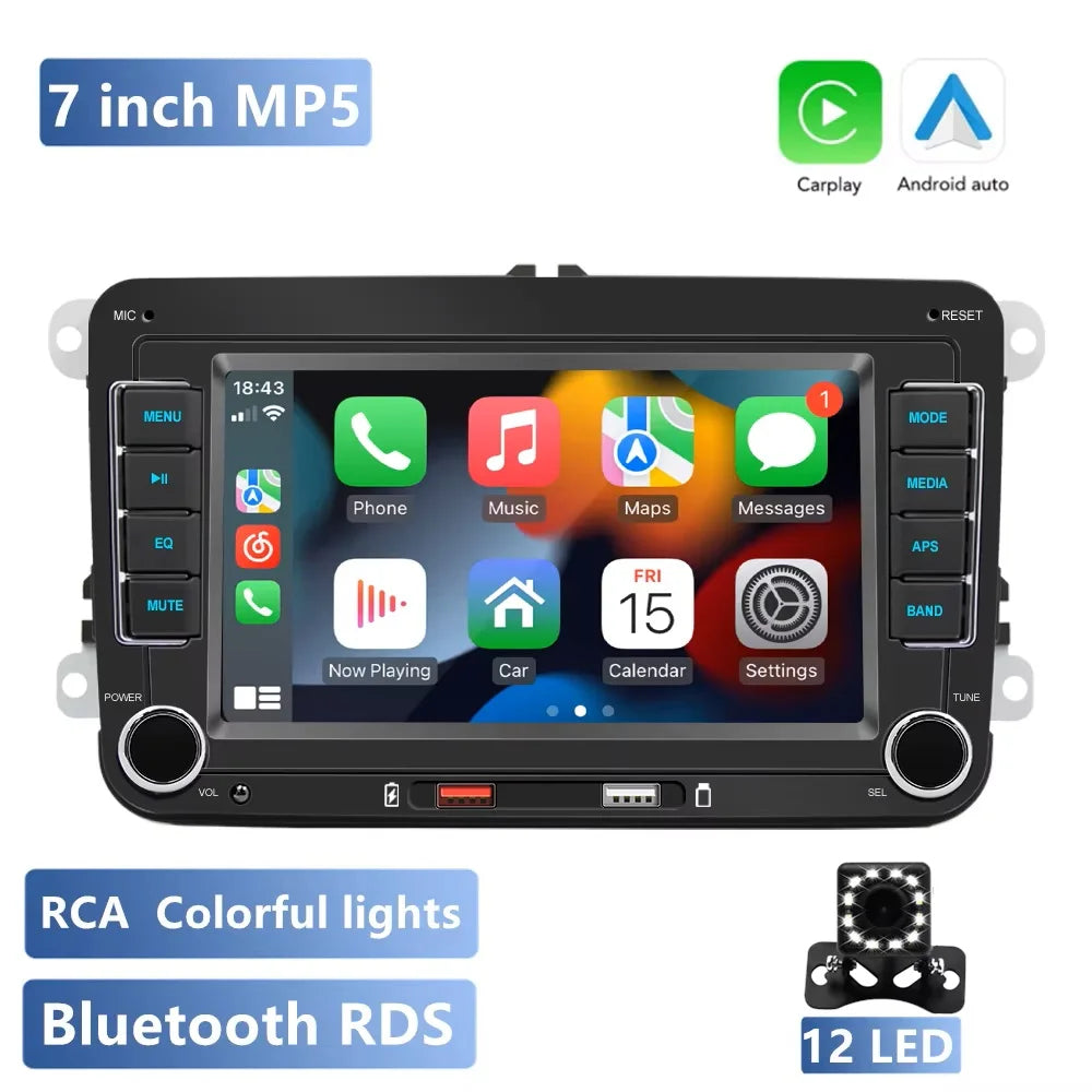 Android Car Radio Carplay for VW Volkswagen Jetta Passat Golf Polo 7" Car Stereo GPS Wifi FM Audio Receivers Multimedia Player
